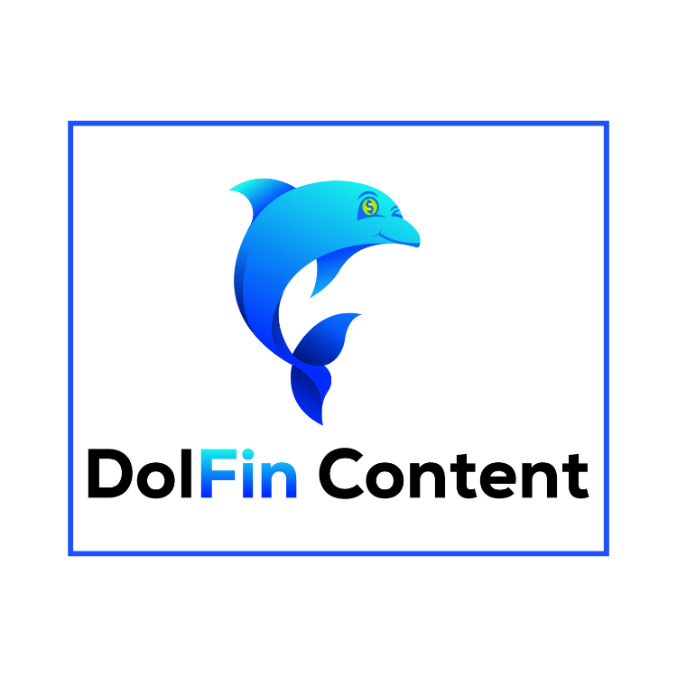 Amber Logo Design: DolFinContent (Customizable logo)